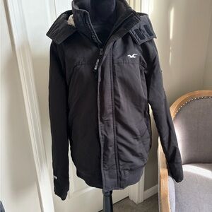 Hollister Black Ski & Snowboard Jacket
